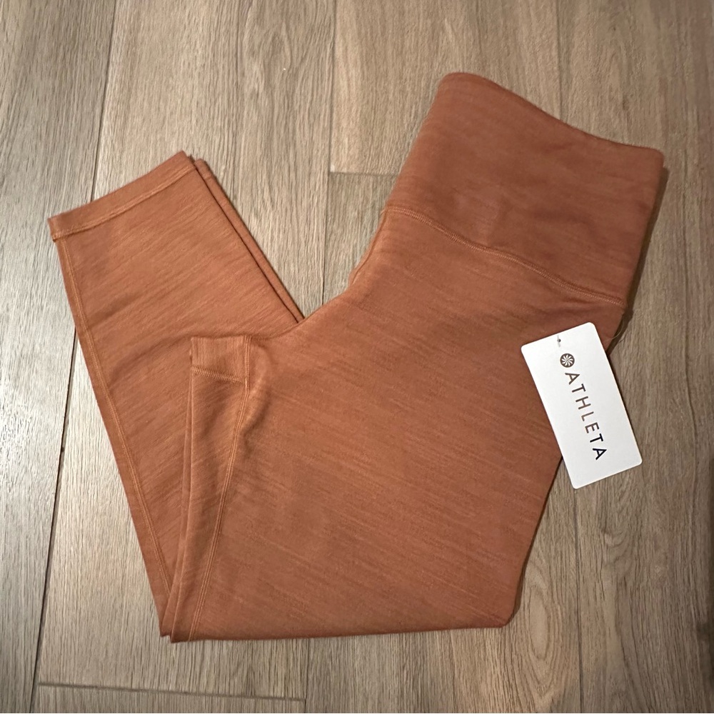 Athleta Elation Space  Dye 7/8 Orange Leggings Sz 1x